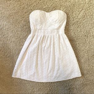 Wet Seal Strapless White Mini Dress